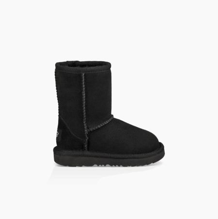 UGG Classic II Black Boots for Toddlers (LQZV01759)